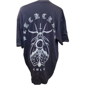 Blackcraft Cult Moth Planchette Tee Size Large Goth Punk Horror